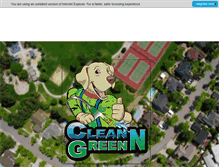Tablet Screenshot of cleanandgreenlawnservice.com